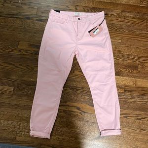 NWT - Jen 7 By 7 For All Mankind - Pale Pink Ankle Skinny Pants - Size 10